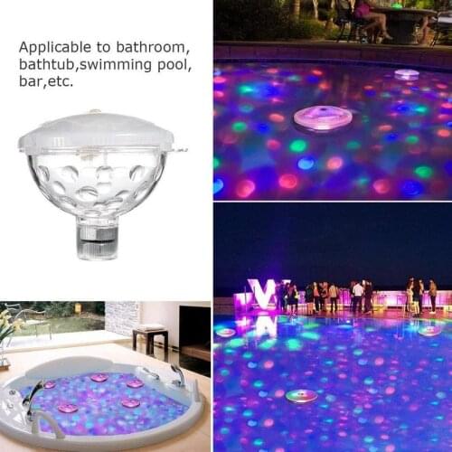 Pool Float Light 5 Color Changing LED Ball Light Decoration Cell Jacuzzi Inflable Swimming Pool Toys Kid Baby Bath Fun Bubbles