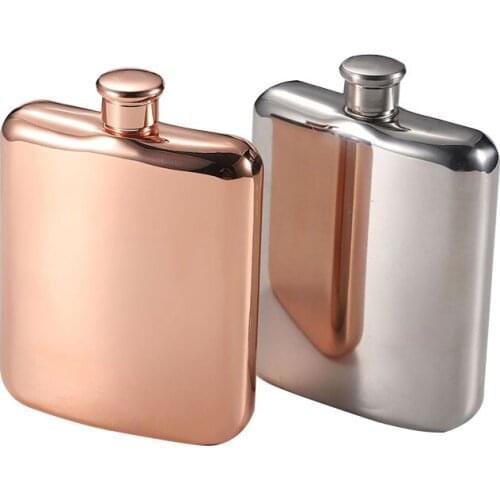 6 Oz Portable stainless steel hip flask travel whiskey alcohol liquor bottle flagon Male present