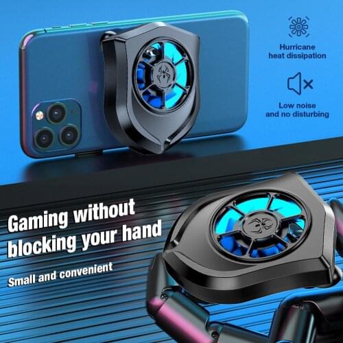 Compatible Phones Tablets Portable Cooling Fan Game Mobile Phone Cooler Heatsink Radiator Stand USB Powered Radiator Suction Cup