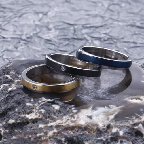 Multi-color options European and American creative popular fine tail ring, personality charm 316L stainless steel ring