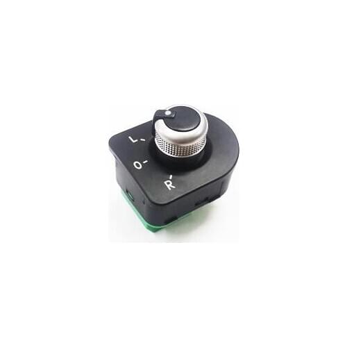 RS Style Matt Chrome Rear View Side Mirror Switch Knob LHD for Golf / Jetta MK4 Passat B5