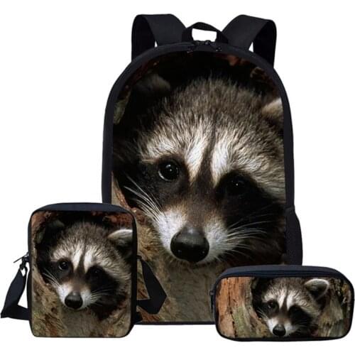 3D Print Animals Cute Design Custom Backpacl Student Scholl Bags for Kids Boy Girl Travel College Laptop Bookbags Children Pack