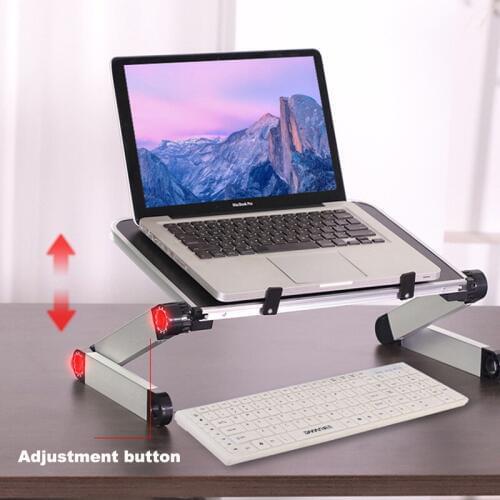 360 Portable Folding Desk Bed Table Stand Ergonomic Notebook Laptop Stand Holder for 11-17 Inch Lenovo Dell Acer Macbook