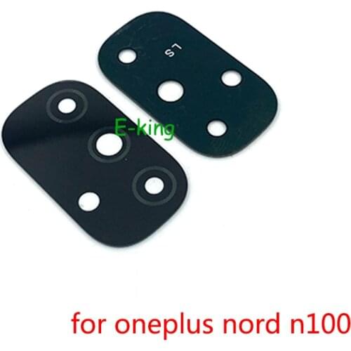 2PCS For Oneplus One Plus Nord N100 Back Rear Camera Glass Lens With Adhesive Replacement Parts