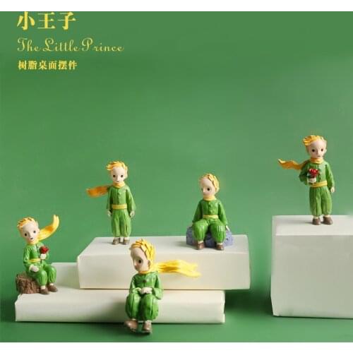 Warm Fairy Tale Asteroid B-612 Little Prince Cartoon Childrens Birthday Cake Home Decoration Accessories Resin