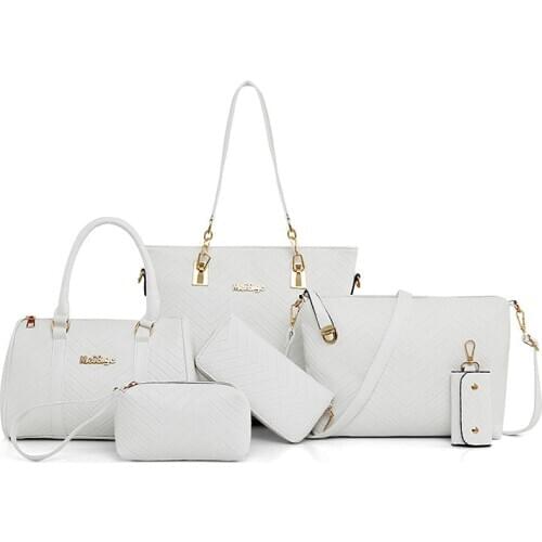 6 Pcs/set Composite Bags Women Shoulder Crossbody Bags for women 2021 Luxury Handbag Purse Clutch Wallet sac a main bolso mujer