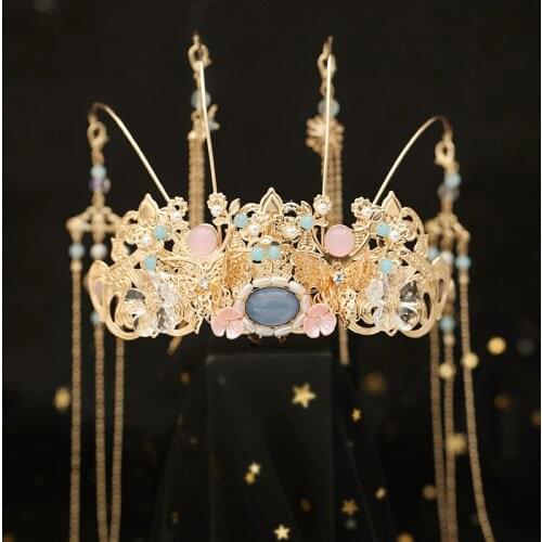 Chinese Clothing Hair Accessories Tuinga Tassel Chinese Phoenix Crown Classical Accessories Costume Headdress Women