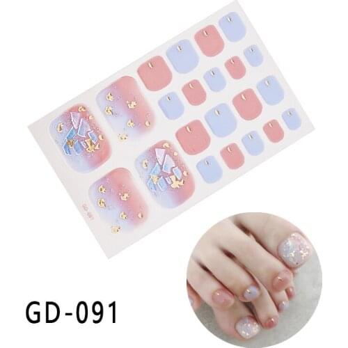 1 Piece Of French Full-Coverage Bronzing Laser Glitter 3D Suitable For Daily Wear Adhesive Decals Decorative Nail Stickers