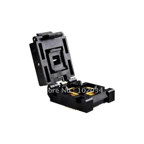 100% NEW IC51-1284 QFP128 IC Test Socket / Programmer Adapter / Burn-in Socket ( IC51-1284-1702) 0.4MM