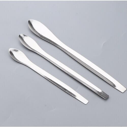 3pcs/Lot Stainless Steel Little Lipstick Spoons for Lip Stick Balm Gloss DIY Making Sampling Blending Scoops Tools Kit