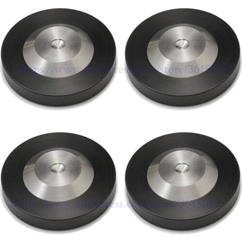 4PCS 39mm*11mm Preamp DAC LP CD Mat Floor Base HIFI AUDIO DIY 304 Stainless Steel Graphite Speaker AMP Isolation Spike Pad