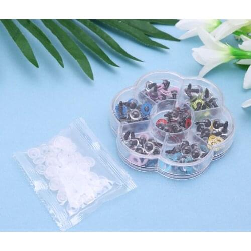 70Pcs 10mm/0.39in DIY Doll Puppet Plastic Eyes Safety Washers Pads For Handmade Whale Owl Doll Craft Children Kids Toy GXMB