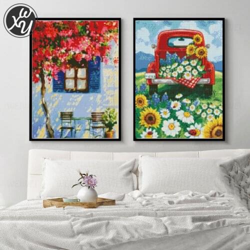 Diamond Painting Flowers Orchidee Pink Diamond Painting Full Drill Floral Diamond Art Cross Stitch Kit Full Drill for Home Decor