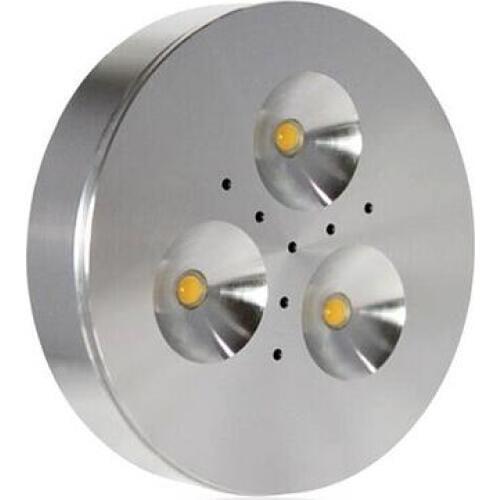 DHL Free Shipping Dimmable 3x1W Warm /Cold White LED Downlight Puck Cabinet Light LED Puck Light Showcase Light AC85-265V