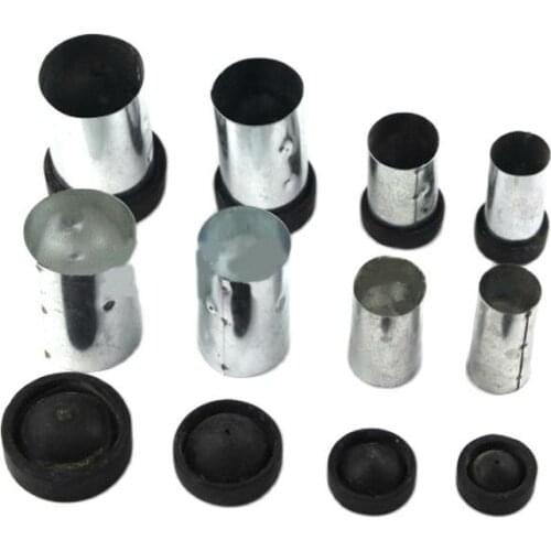 10pcs 35mm Iron Casting Flasks With 1 Rubber Sprue Base Jewelry Casting Plaster Mold