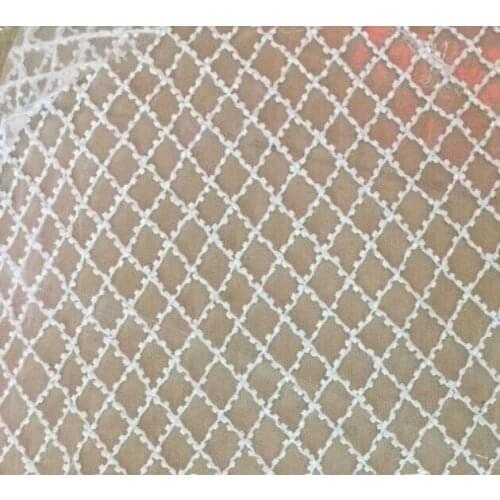 Good selling SYJ-3323-1 French net African with beads Net Lace Fabric (5yards/lot) High quality