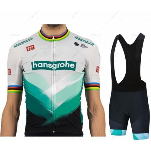 Maillot 2021 Boraful Hansgrohe Team Cycling Jersey Set Summer Clothing Road Bike Shirts Suit Bicycle Bib Shorts MTB Wear Ropa