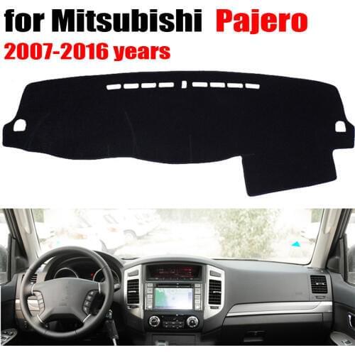 Car dashboard Covers mat For Mitsubishi Pajero 2007 to 2016 left hand drive custom dashmat car dash pad auto accessories