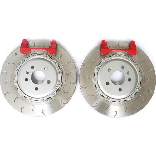 Bracket Type Fish Hook Slotted J Pattern Car/Vehicle/Motor/Auto Modification Rear Big Brake Rotor Discs Kit for A7