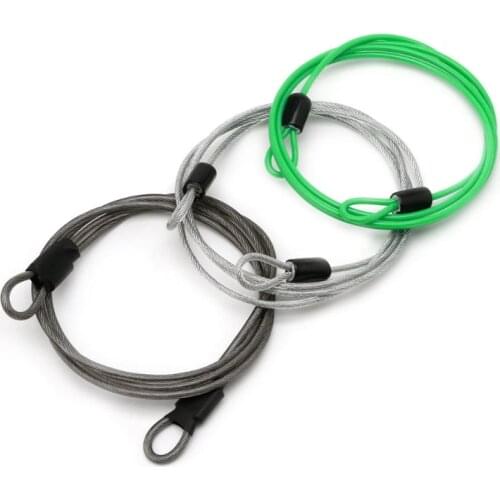 2021 Top 100cm x 2mm Cycling Sport Security Loop Cable Lock Bikes Bicycle Scooter U-Lock