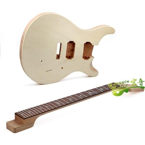 HY PRS electric guitar making material accessories tiger maple veneer basswood body and neck accessories