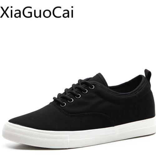White and Black Height Increasing Men Lace Up Shoes Spring and Autumn Mens Sneakers Suede Waterproof Flats
