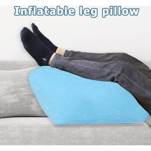 Soft Inflatable Leg Pillow Portable Body Knee Foot Rest Cushion for Home Office Knee Pillow Pregnant Woman Foot Lift Household