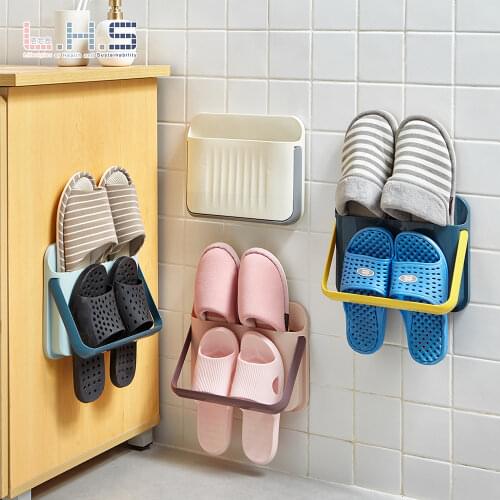 Wall-mounted shoe rack range shoes space saving Nordic style rack for shoes Hangable bathroom storage rack shoe organizer House