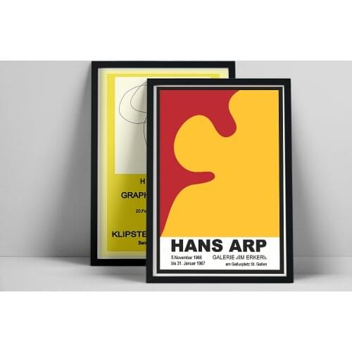Hans Arp Famous Abstract Painting Line Art Canvas Poster Print Minimalist Wall Art Pictures for Living Room Nordic Home Decor