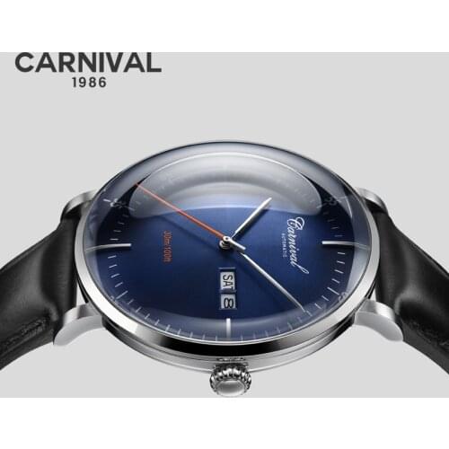 2019 new Ultra-thin simple classic men mechanical watches business waterproof watch luxury brand genuine leather automatic watch