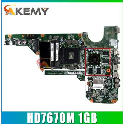 Original For HP G4 G6 G7-2000 Laptop Motherboard 680569-501 680569-001 DA0R33MB6F1 HM76 PGA989 DDR3 HD7670M 1GB 100% Tested