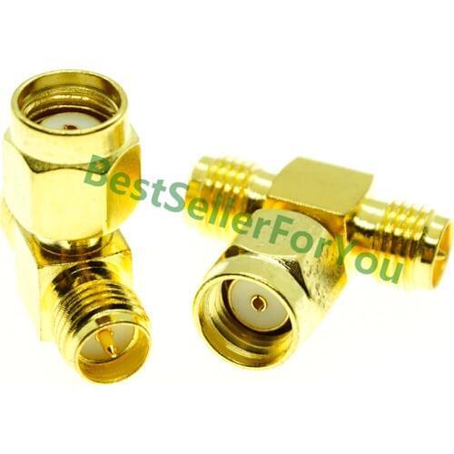 RF SMA adapter RP SMA female to RP SMA male right angle plug RA RF Coax Connector