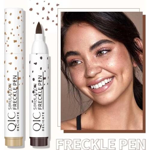 1Pcs Natural Lifelike Freckle Pen Concealer Dot Spot Pen Waterproof Long Lasting Easy and Convenient Face Concealer Makeup Tools