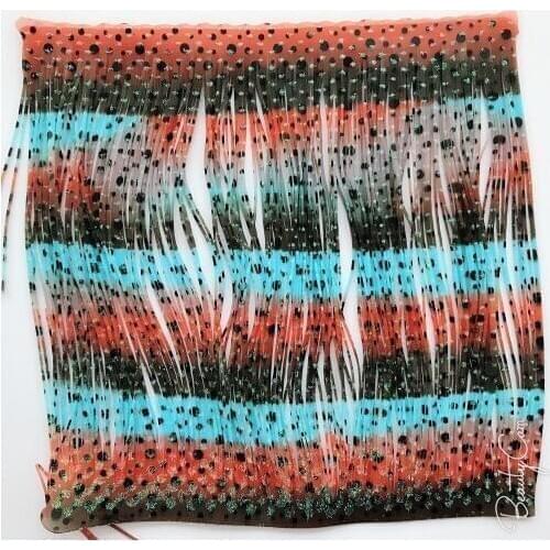 Fishing Lure Silicone Skirt Layers,Silicone Skirt Material for Tackle Craft, DIY Spinner, Rubber Jigs, Buzzbait--10a