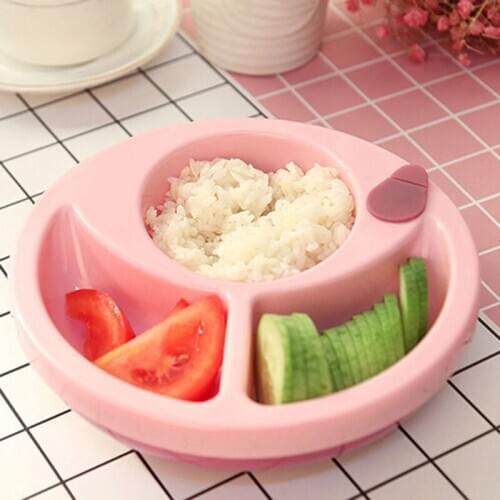 Baby Winter Feeding Bowl Cartoon Thermal Insulation Strong Suction DisheS Kids Training Bowls Water Injection Warm Bowl