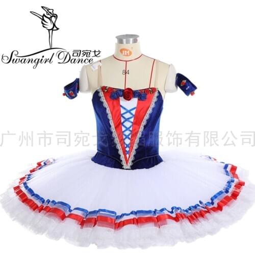 The Flames of Paris Variation Ballet Tutu Professional Performance Ballet Stage Costumes Tutu pancake BT2046