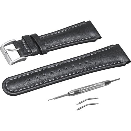 22mm Casual Leather Replacement Watch Band With Buckle For Suunto X-LANDER Smart Watch Wrist Bracelet Strap Watch Accessories