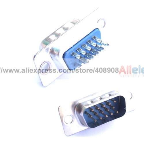 50 Pcs PC D Sub 15 Pin Female Sockets Solder Connector