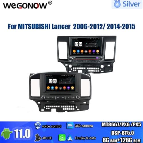 Android 10.0 For MITSUBISHI Lancer 2006-2012 2014 2015 64GB ROM 8 Core Car DVD Player GPS map car RDS Radio wifi Bluetooth 5.0