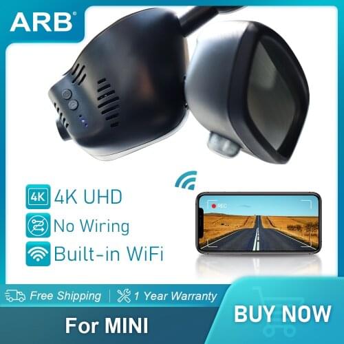Car Dvr for BMW MINI Clubman Convertible CABRIO Countryman Cooper ONE ARB Dash Cam 4K UHD Hidden Camera WiFi Driving Recorder
