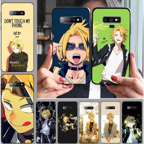 Denki Kaminari My Boku No Hero Academia Phone Case For Samsung S6 S7 edge S8 S9 S10 e plus A10 A50 A70 note8 J7 2017