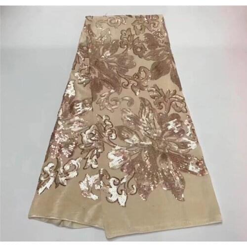 Hot Sale Velvet Lace Fabric 2020 High Quality African Lace Fabric with Sequins French Lace Fabric for Evening Dress jy12-68
