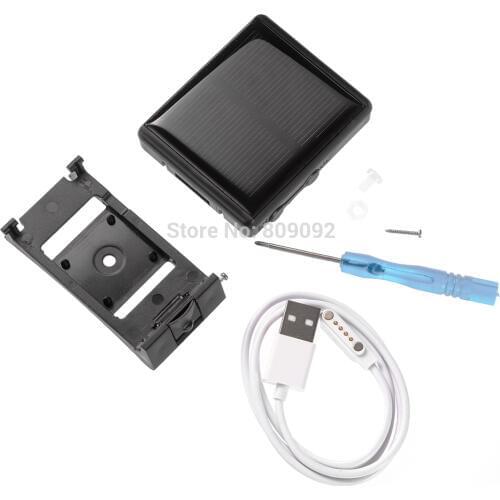 Solar Animal Cow GPS Tracker Waterproof SOS Alarm Locator 4 Frequency GSM GPS real time Tracking Device For Dog Car Cow Cattl