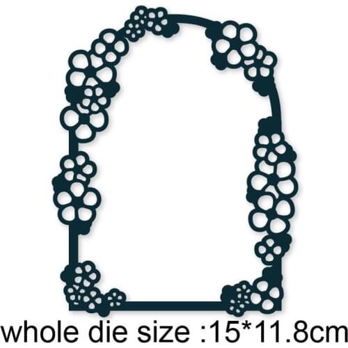 Lace Flower Door Frame metal cutting dies Scrapbooking dies Diy craft paper knife mould blade punch stencils dies Embossing Dies