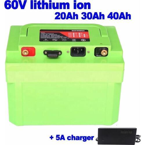 Lithium Li-Ion polymer 60V 20Ah 30Ah 40Ah Battery Pack elderly mobility scooter Ebike hedge trimmer lawn mower sightseeing car