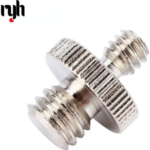 50pcs Camera Accessories 1/4" Male to 3/8" Male Threaded Metal Screw Adapter For Camera Tripod Stand DSLR SLR Supports 3/8 Inch