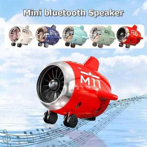 Aircraft type Mini Bluetooth Speaker Portable FM Radio USB Port TF Card Wireless Bass Stereo Audio Aircraft Speakers