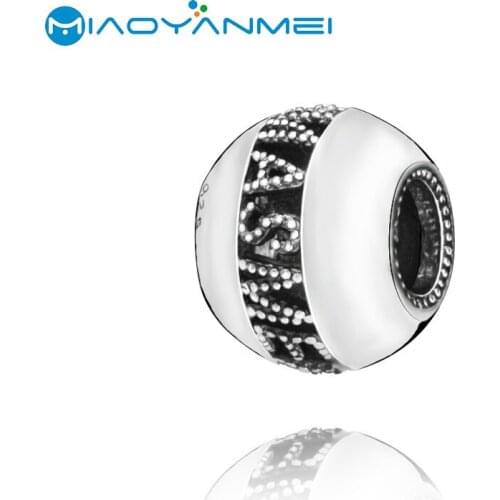 Fashion Jewelry 925 Sterling Silver Beads Openwork Merry Christmas Charm Fit Original Pandora Bracelets Women DIY Gift