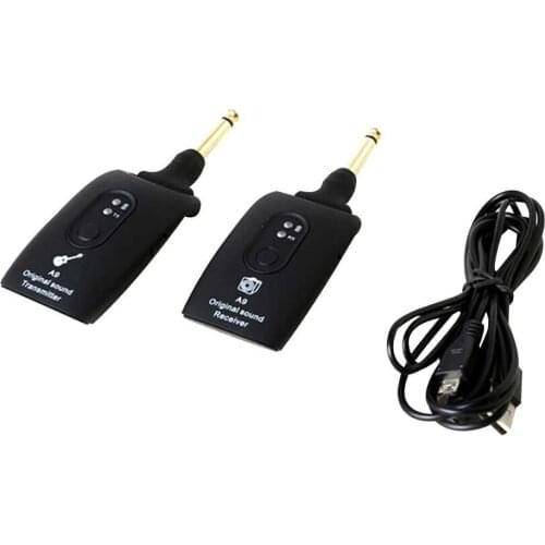 Transmitter+Receiver A9 2.4GHz Wireless Rechargeable Guitar Transmitter Receiver System Accessories Guitar Accessories