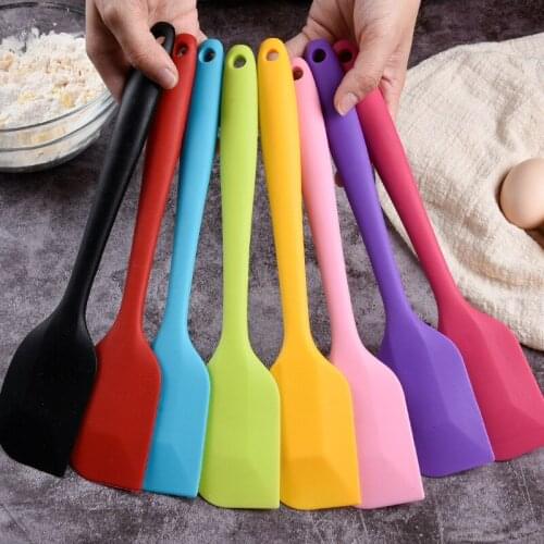 27cm Large Silicon Cake Cream Butter Spatula Non Stick Cream Scraper Smoother Spreader Heat Resistant Cookie Pastry Scraper